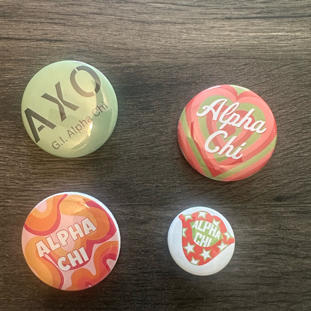 Alpha Chi Omega buttons